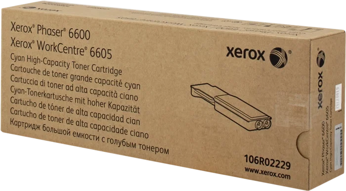 Xerox 106R02229 Tóner Cian Original – Alta Capacidad 6.000 Páginas para Phaser 6600 Xerox 106R02229 Tóner Cian Original – Alta Capacidad 6.000 Páginas para Phaser 6600