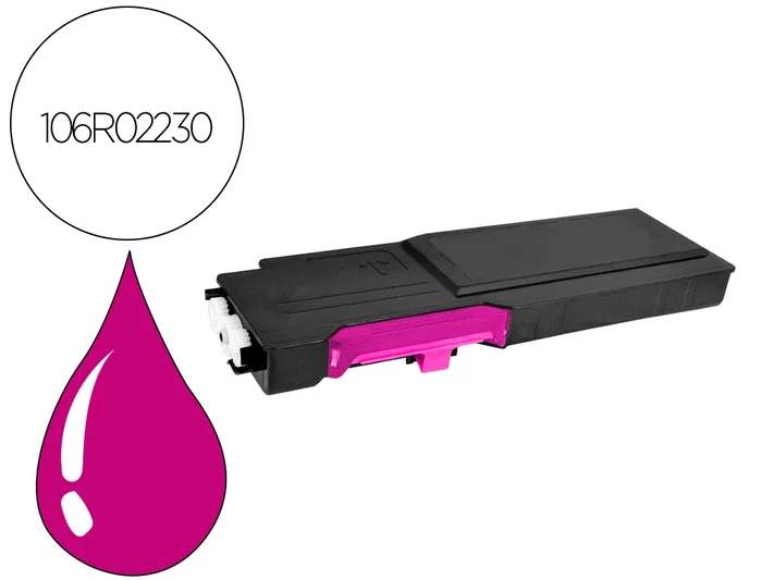 Xerox Tóner Magenta 106R02230 XL para Phaser 6600/6605