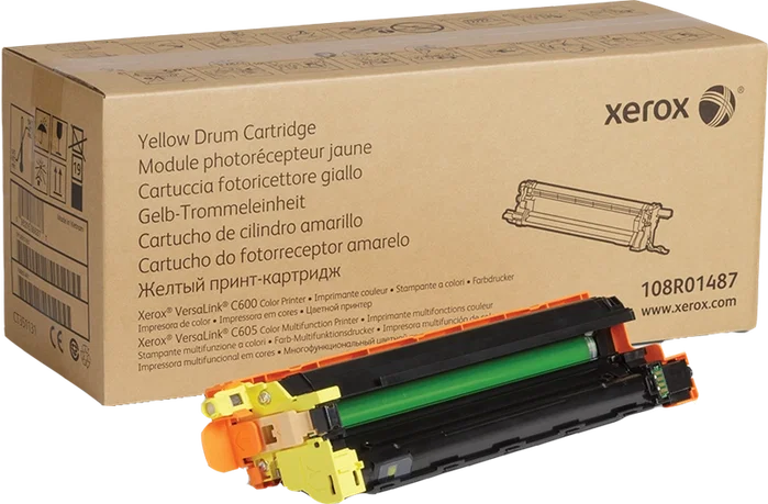 Xerox 108R01487 Unidad de tambor amarillo para VersaLink C600 y C605 Xerox 108R01487 Unidad de tambor amarillo para VersaLink C600 y C605