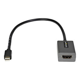StarTech.com Adaptador Mini DisplayPort a HDMI 4K MDP2HDEC - Cable 30cm, Compatible Thunderbolt 2, Full HD 1920x1200 & 4K 60Hz, Audio 7.1, Plug-and-Play, Windows, macOS