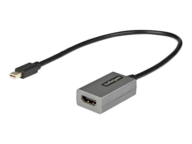 StarTech.com Adaptador Mini DisplayPort a HDMI 4K MDP2HDEC - Cable 30cm, Compatible Thunderbolt 2, Full HD 1920x1200 & 4K 60Hz, Audio 7.1, Plug-and-Play, Windows, macOS