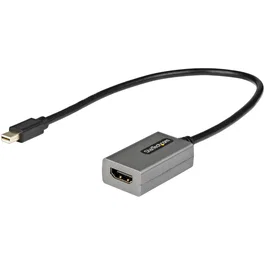 StarTech.com Adaptador Mini DisplayPort a HDMI 4K MDP2HDEC - Cable 30cm, Compatible Thunderbolt 2, Full HD 1920x1200 & 4K 60Hz, Audio 7.1, Plug-and-Play, Windows, macOS