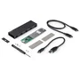 StarTech.com SM2E1BMU31C Caja Externa USB-C 10Gbps para SSD NVMe M.2 PCIe o SATA, Aluminio, Compatible con 2230/2242/2260/2280, Plug & Play, Incluye Cables USB-C y USB-A