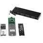 StarTech.com SM2E1BMU31C Caja Externa USB-C 10Gbps para SSD NVMe M.2 PCIe o SATA, Aluminio, Compatible con 2230/2242/2260/2280, Plug & Play, Incluye Cables USB-C y USB-A