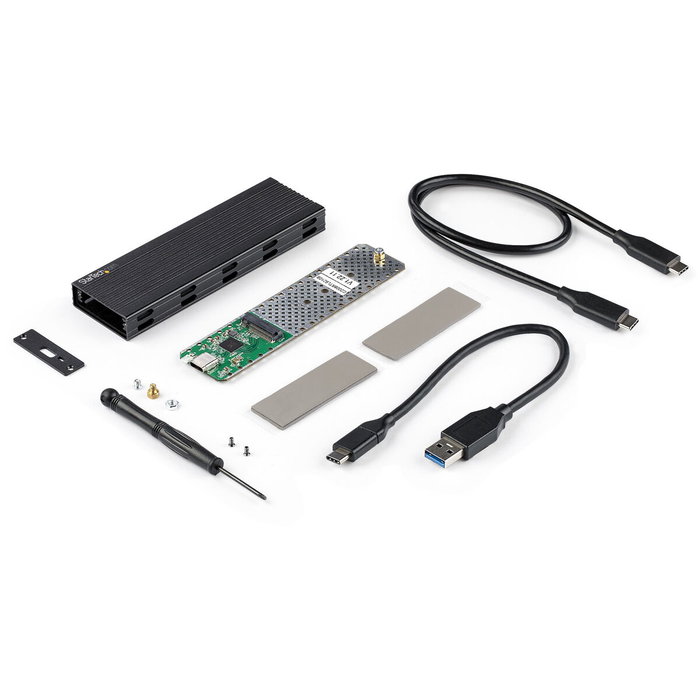Startech Carcasa Externa USB-C 10Gbps para SSD NVMe M.2 o SATA M.2