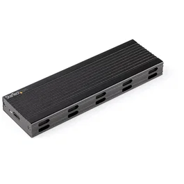 StarTech.com Caja Externa USB-C 10Gbps para NVMe M.2 o SSD SATA M.2, Carcasa Aluminio Portátil NGFF M.2 PCIe/SATA, Soporta 2230/2242/2260/2280, Incluye Cables USB C y USB A