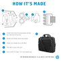 HP Renew Business Bolsa Bandolera para Portátiles de 15,6 pulgadas, Negro