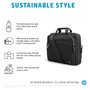 HP Renew Business Bolsa Bandolera para Portátiles de 15,6 pulgadas, Negro