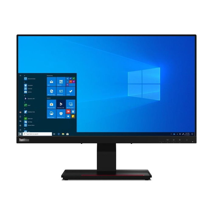 Lenovo ThinkVision T24t-20 - Monitor Táctil Profesional de 23.8 Pulgadas (60.45 cm) Full HD IPS, USB-C 90W, 10 Puntos Multitáctil, Ajustable, VESA, ENERGY STAR