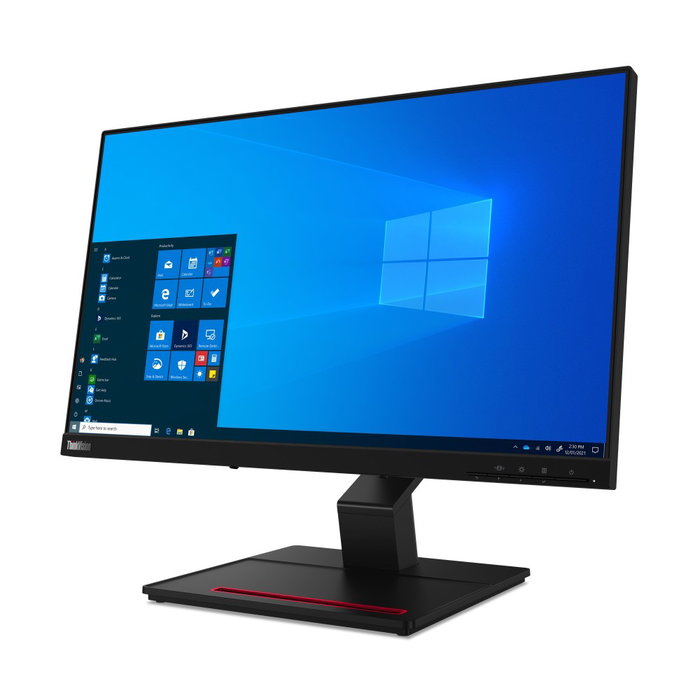 Lenovo ThinkVision T24t-20 - Monitor Táctil Profesional de 23.8 Pulgadas (60.45 cm) Full HD IPS, USB-C 90W, 10 Puntos Multitáctil, Ajustable, VESA, ENERGY STAR