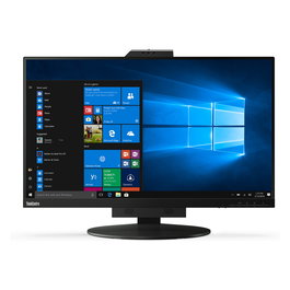Lenovo Monitor ThinkCentre TIO27 27 Pulgadas QHD 2560x1440 IPS 75Hz 4ms HDMI DisplayPort USB 3.2 Altavoces Webcam Ajustable Pivot VESA Negro