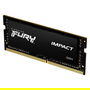 Kingston Memoria RAM FURY Impact 32GB DDR4 3200MHz CL20 SODIMM para Portátil