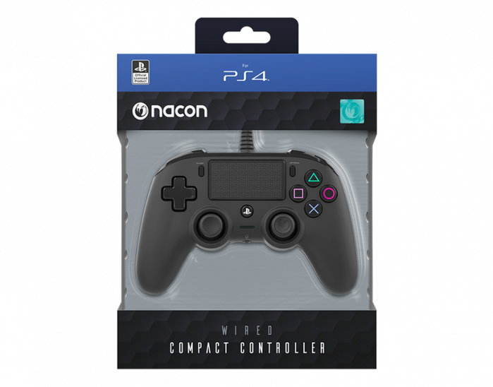NACON Mando para PS4 con cable, certificado oficial, negro NACON Mando para PS4 con cable, certificado oficial, negro
