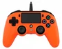 Nacon Gamepad con Cable PS4OFCPADORANGE para PlayStation 4 y PC, Mando Oficial Compatible con PS4, Color Naranja, USB, Función Vibración y Panel Táctil