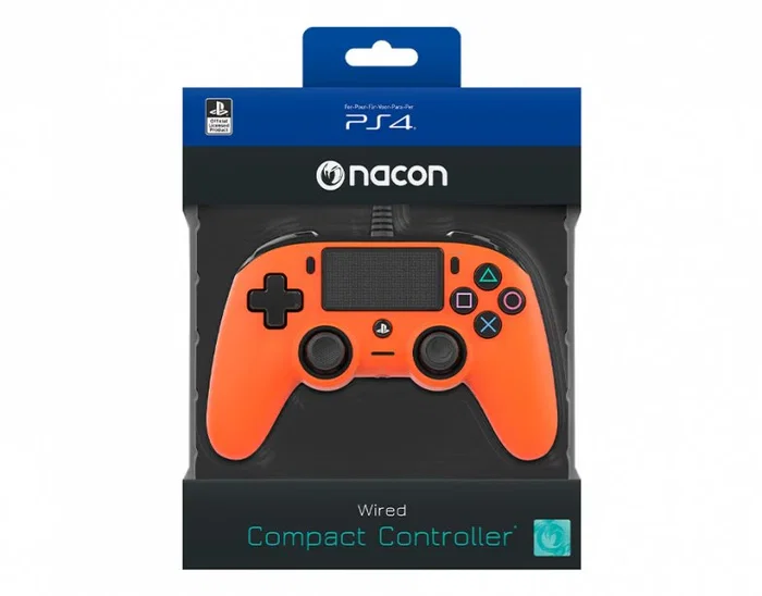 Nacon Gamepad con Cable PS4OFCPADORANGE para PlayStation 4 y PC, Mando Oficial Compatible con PS4, Color Naranja, USB, Función Vibración y Panel Táctil Nacon Gamepad con Cable PS4OFCPADORANGE para PlayStation 4 y PC, Mando Oficial Compatible con PS4, Color Naranja, USB, Función Vibración y Panel Táctil