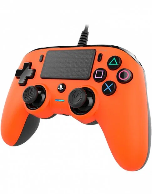 Nacon Gamepad con Cable PS4OFCPADORANGE para PlayStation 4 y PC, Mando Oficial Compatible con PS4, Color Naranja, USB, Función Vibración y Panel Táctil Nacon Gamepad con Cable PS4OFCPADORANGE para PlayStation 4 y PC, Mando Oficial Compatible con PS4, Color Naranja, USB, Función Vibración y Panel Táctil
