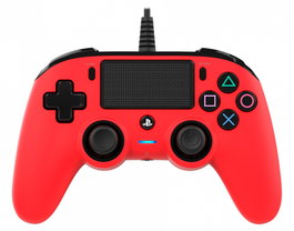 NACON Mando Compact Rojo Inalámbrico para PS4
