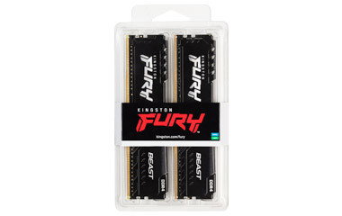 Kingston FURY Beast 32 GB (2 x 16 GB) DDR4 3200 MHz CL16 DIMM Black Kingston FURY Beast 32 GB (2 x 16 GB) DDR4 3200 MHz CL16 DIMM Black
