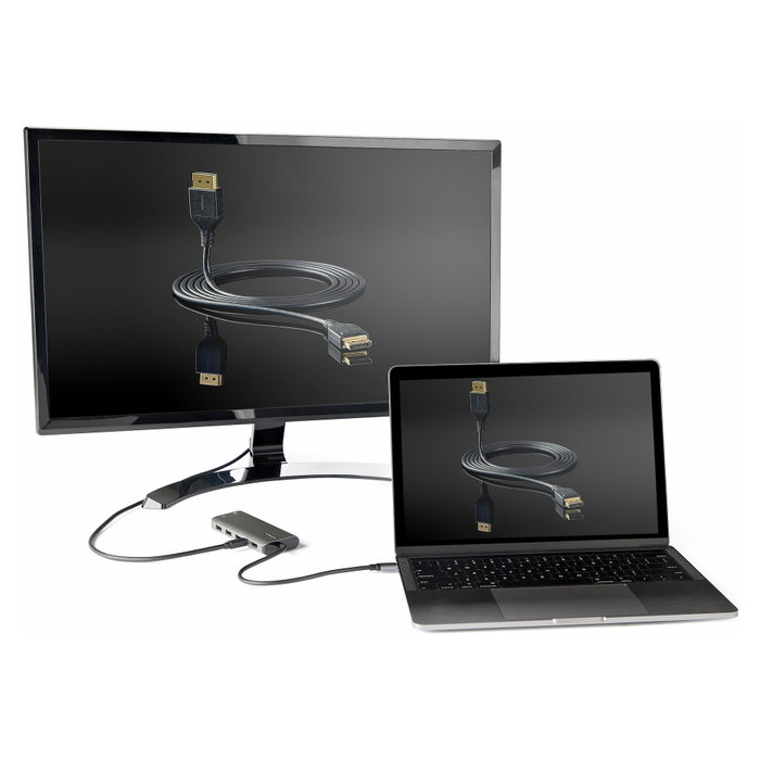 Startech Adaptador Multipuertos USB-C DKT31CMDPHPD con HDMI y Mini DisplayPort