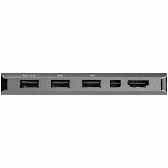 StarTech.com DKT31CMDPHPD Adaptador Multipuertos USB-C a HDMI y Mini DisplayPort 4K 60Hz con Passthrough PD 100W, Hub USB 3.2 Gen 2 (3x USB-A + USB-C), Cable de 30 cm