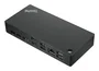 Lenovo ThinkPad Universal USB-C Dock Estación de Acoplamiento USB-C 90W para Portátil con HDMI, DisplayPort y Ethernet Gigabit, Negro