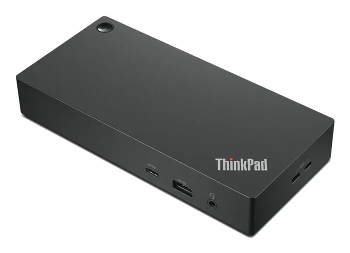 Lenovo ThinkPad Universal USB-C Dock Estación de Acoplamiento USB-C 90W para Portátil con HDMI, DisplayPort y Ethernet Gigabit, Negro