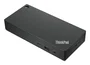 Lenovo ThinkPad Universal USB-C Dock Estación de Acoplamiento USB-C 90W para Portátil con HDMI, DisplayPort y Ethernet Gigabit, Negro
