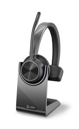Poly Voyager 4310 UC Auriculares Inalámbricos con Soporte de Carga, USB-A para UC