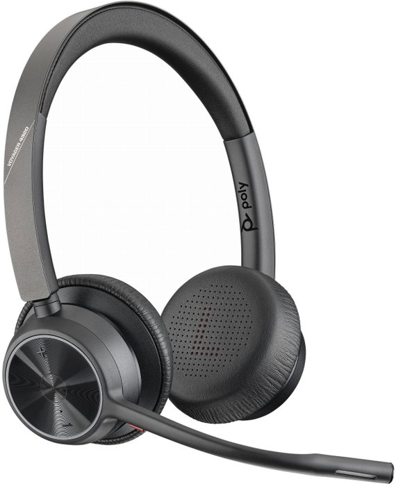 Poly Voyager 4320 UC Wireless Headset, Teams, USB-A, Black