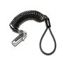 Kensington K60625WW Candado de Seguridad Cable Antirrobo Retráctil 1.8m, Combinación 4 Dígitos Reiniciable, Para Ranura Kensington Estándar, Negro y Plata