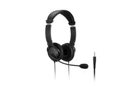 Kensington Auriculares Clásicos Alámbricos con Micrófono y Control de Volumen, 3.5 mm, Negro