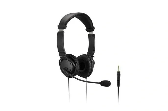 Kensington Auriculares Clásicos Alámbricos con Micrófono y Control de Volumen, 3.5 mm, Negro Kensington Auriculares Clásicos Alámbricos con Micrófono y Control de Volumen, 3.5 mm, Negro