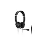 Kensington K33597WW - Auriculares Diadema con Micrófono para PC - Cancelación de Ruido, Control de Volumen, Alámbrico, 40mm, Negro - Compatible con Windows, Mac, Chromebook