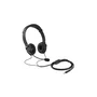 Kensington K33597WW - Auriculares Diadema con Micrófono para PC - Cancelación de Ruido, Control de Volumen, Alámbrico, 40mm, Negro - Compatible con Windows, Mac, Chromebook