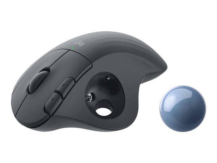 Logitech Ratón Trackball Ergo M575 Inalámbrico Ergonómico para Mano Derecha, Conexión Bluetooth y Logi Bolt
