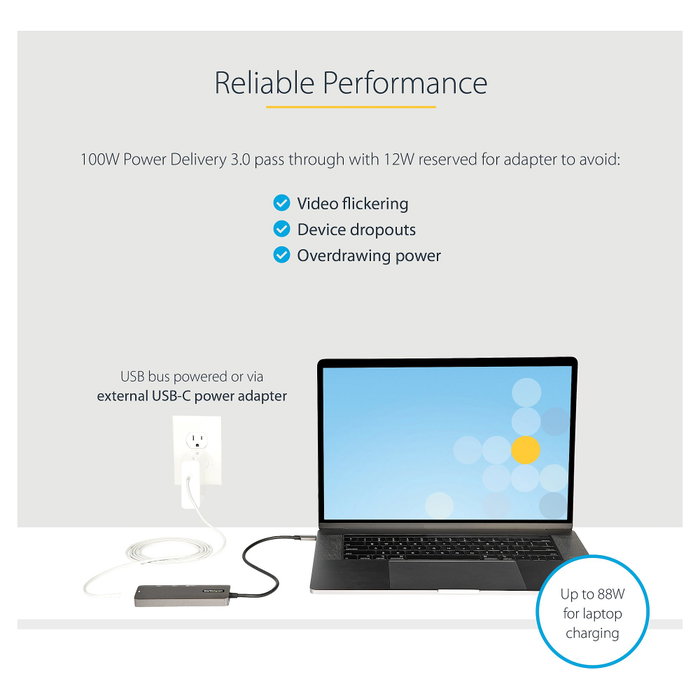 StarTech.com Adaptador Multipuertos USB-C DKT30CHPD3 HDMI 4K 60Hz 100W PD