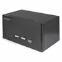 StarTech.com Switch KVM de 2 Puertos DisplayPort para 3 Monitores 4K 60Hz
