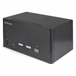 StarTech.com SV231TDPU34K KVM Switch de 2 Puertos para 3 Monitores 4K 60Hz