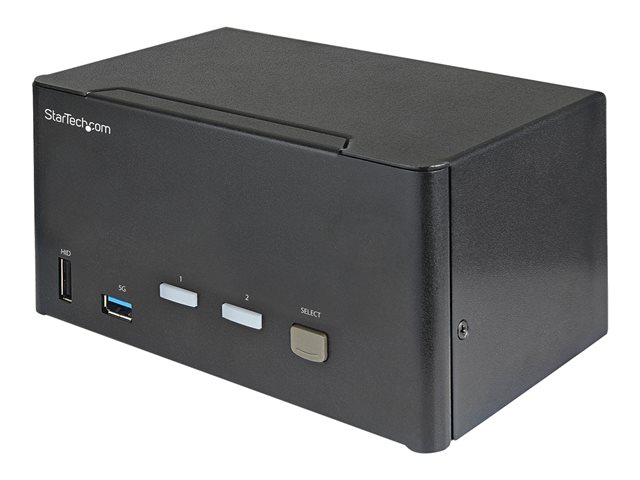StarTech.com Switch KVM de 2 Puertos DisplayPort para 3 Monitores 4K 60Hz