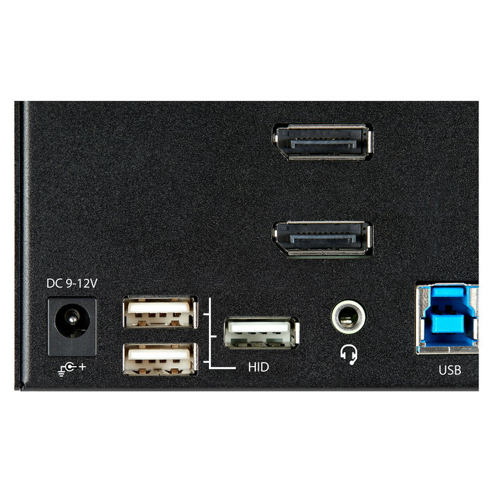StarTech Conmutador KVM 2 Puertos DisplayPort 1.2 para 2 Ordenadores - Soporta 4K UHD a 60Hz HDR y 3 Monitores con Hub USB 3.0 de 2 Puertos y Audio 5.1 - DP2KHDUSBA (3840 x 2160)