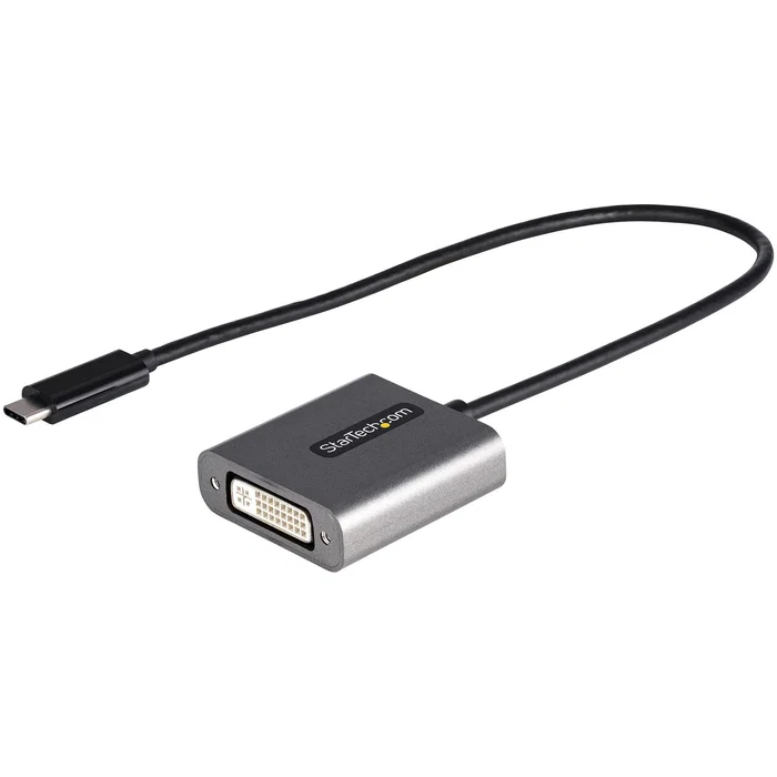 StarTech.com Adaptador USB C a DVI - Conversor de Video USB Tipo C a DVI-D para Monitor o Proyector - 1920 x 1200 Pixeles - 30cm StarTech.com Adaptador USB C a DVI - Conversor de Video USB Tipo C a DVI-D para Monitor o Proyector - 1920 x 1200 Pixeles - 30cm