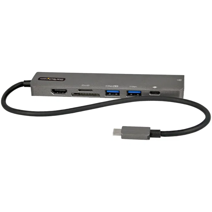 StarTech.com DKT30CHSDPD1 Docking Station USB-C 7-en/1 con HDMI 4K 60Hz, 2x USB-A 3.2, Ethernet Gigabit, Lector SD/microSD, USB Power Delivery 100W, Cable 30cm