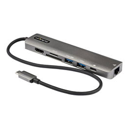 StarTech.com Estación de Acoplamiento USB-C Docking Station con Puerto HDMI 4K@60Hz, 2x USB 3.2, Ethernet Gigabit, Lector SD, Alimentación PD 100W, Hub USB-C Multipuerto