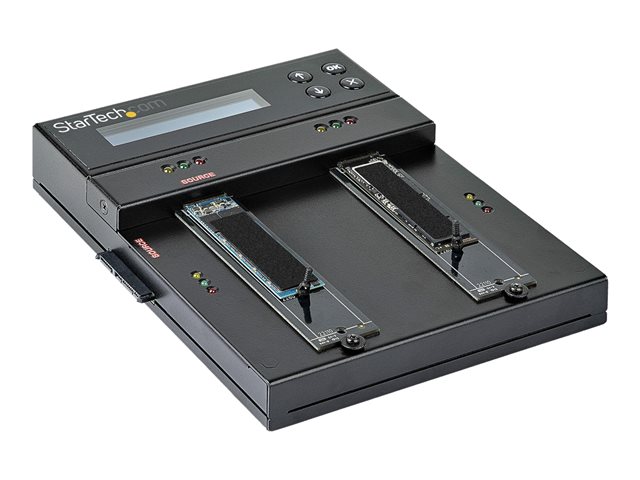 StarTech.com Clonador y Borrador Autónomo de Unidades M.2 SATA/PCIe NVMe para HDD/SSD, Hasta 7 GB/min, Cumple NIST SP800-88, Incluye Cables SATA
