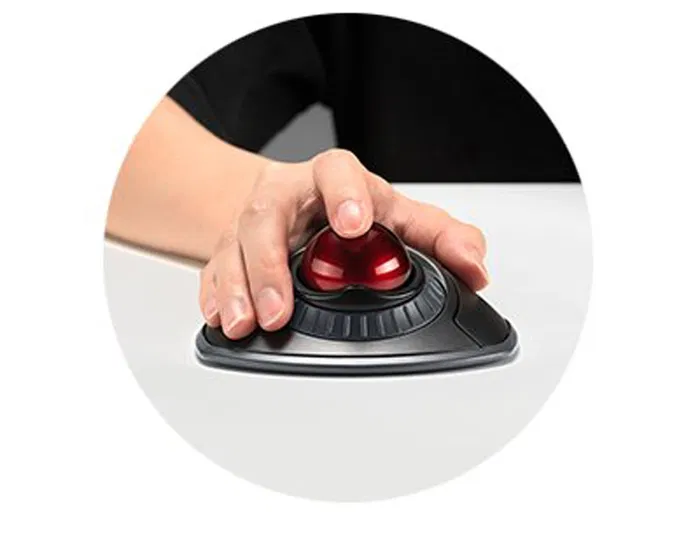 Kensington Trackball Inalámbrico Orbit con Anillo de Desplazamiento, Negro, Bluetooth/RF
