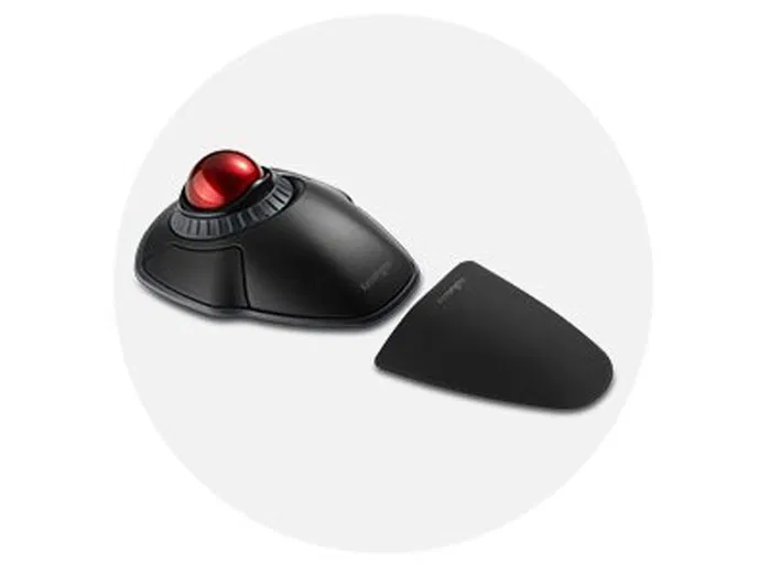 Kensington Trackball Inalámbrico Orbit con Anillo de Desplazamiento, Negro, Bluetooth/RF