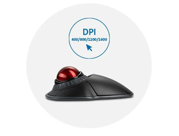 Kensington Trackball Inalámbrico Orbit con Anillo de Desplazamiento, Negro, Bluetooth/RF