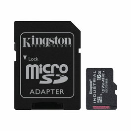 Kingston Tarjeta microSDHC Industrial 16 GB con adaptador SD