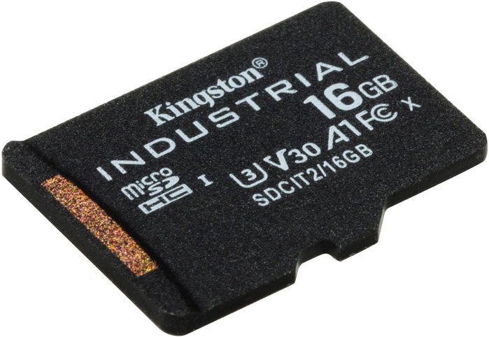 Kingston Tarjeta microSDHC Industrial 16 GB con adaptador SD