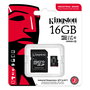 Kingston Tarjeta microSDHC Industrial 16GB Clase 10 UHS-I U3 A1 100MB/s + Adaptador SD